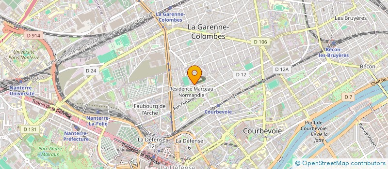 localisation de l'entreprise AQUA DEFENSE à COURBEVOIE