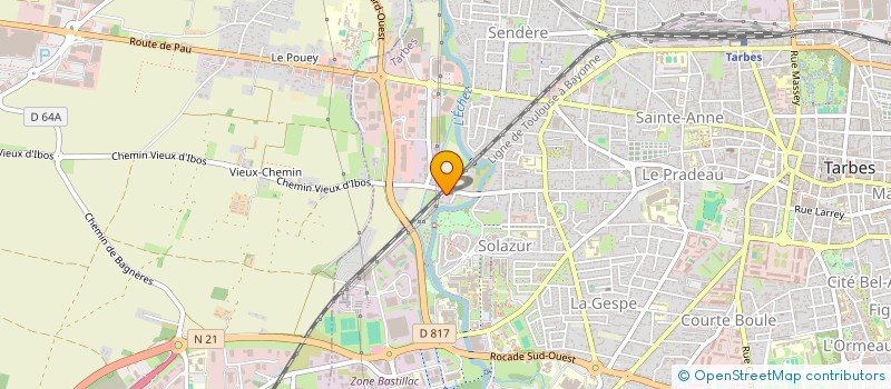 localisation de l'entreprise AQUA DEP.A à TARBES