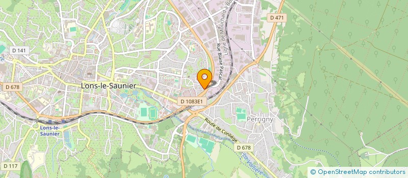 localisation de l'entreprise AQUA DESIGN' à LONS-LE-SAUNIER