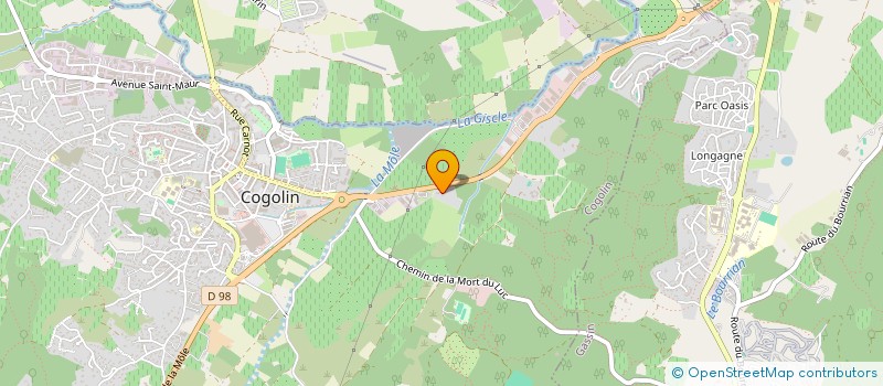 localisation de l'entreprise AQUA DETENTE à COGOLIN