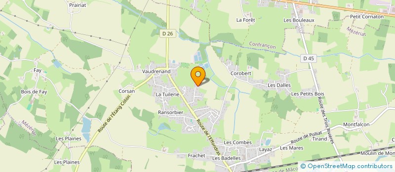 localisation de l'entreprise AQUA DIAG  MEZERIAT