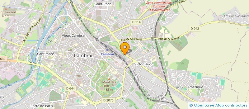 localisation de l'entreprise AQUA DIFFUSION  CAMBRAI