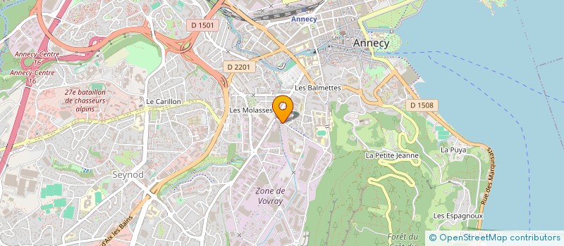 localisation de l'entreprise AQUA DREAM à ANNECY