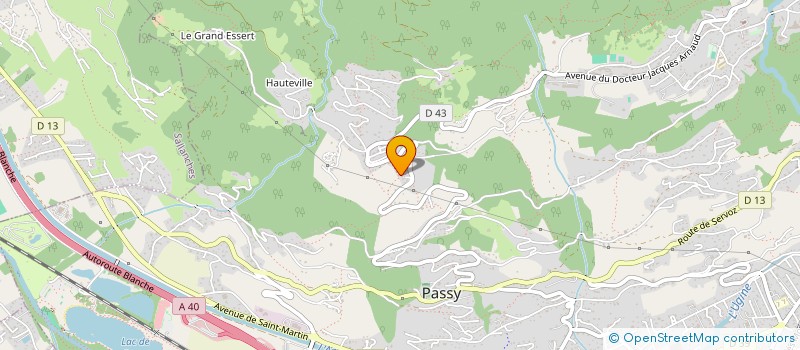 localisation de l'entreprise AQUA DREAM MONT-BLANC  PASSY