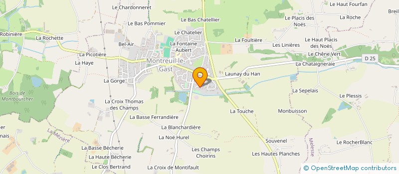 localisation de l'entreprise AQUA ETANCHEITE à MONTREUIL-LE-GAST