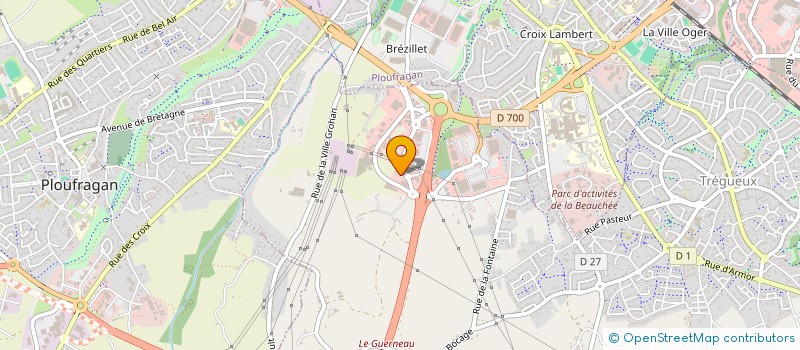 localisation de l'entreprise AQUA EUROPE à TREGUEUX