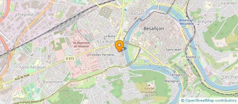localisation de l'entreprise AQUA FC à BESANCON