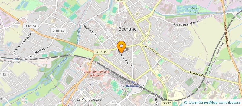 localisation de l'entreprise AQUA FITNESS CENTER  BETHUNE