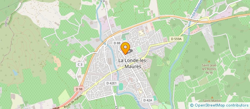 localisation de l'entreprise AQUA FORM à LA LONDE-LES-MAURES