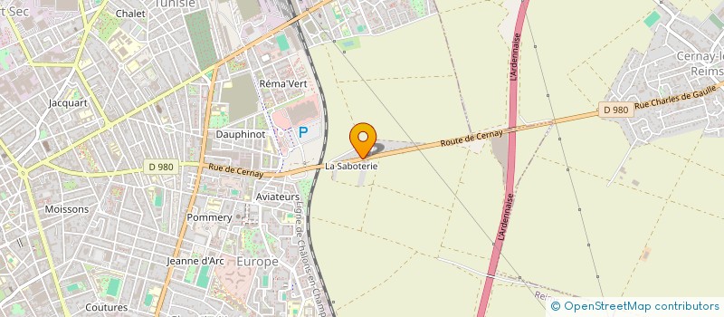 localisation de l'entreprise AQUA FORTE  REIMS