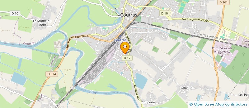 localisation de l'entreprise AQUA FUN HOURTIN  COUTRAS