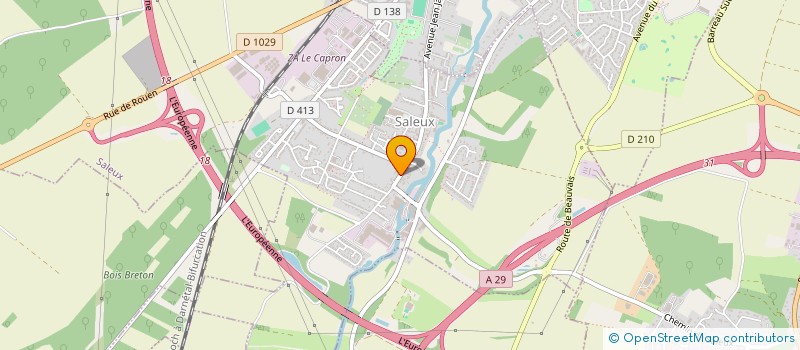 localisation de l'entreprise AQUA GYM  SALEUX