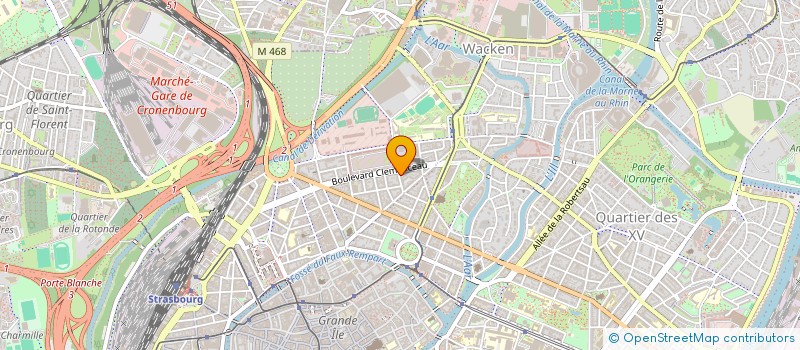 localisation de l'entreprise AQUA - H à STRASBOURG