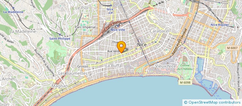 localisation de l'entreprise AQUA KINE AZUR à NICE