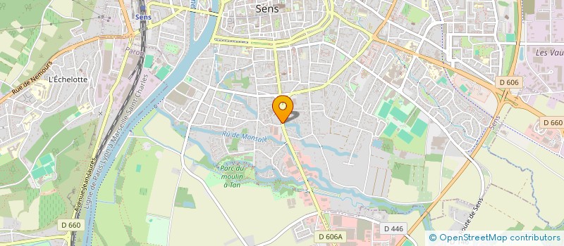 localisation de l'entreprise AQUA KIT PISCINES à SENS