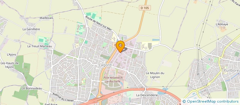 localisation de l'entreprise AQUA LAGORD FITNESS à LAGORD