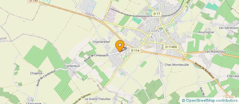 localisation de l'entreprise AQUA LEAK  COZES