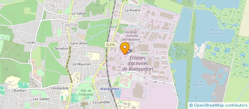 localisation de l'entreprise AQUA LED DESIGN à BLANQUEFORT