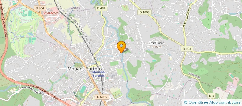 localisation de l'entreprise AQUA LEMON  MOUANS-SARTOUX