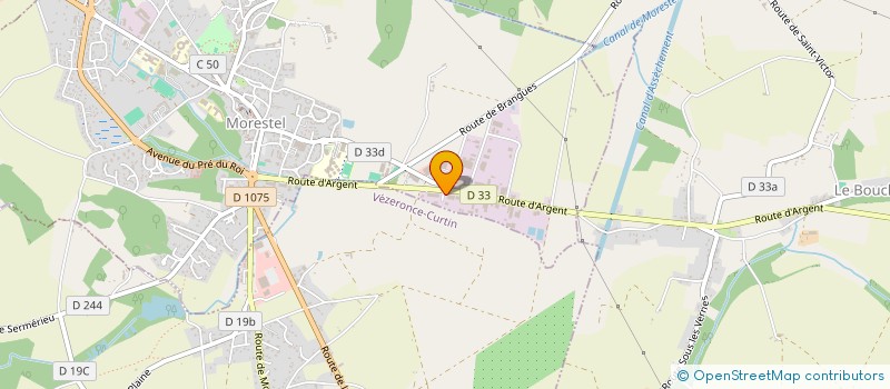 localisation de l'entreprise AQUA LOISIRS à MORESTEL