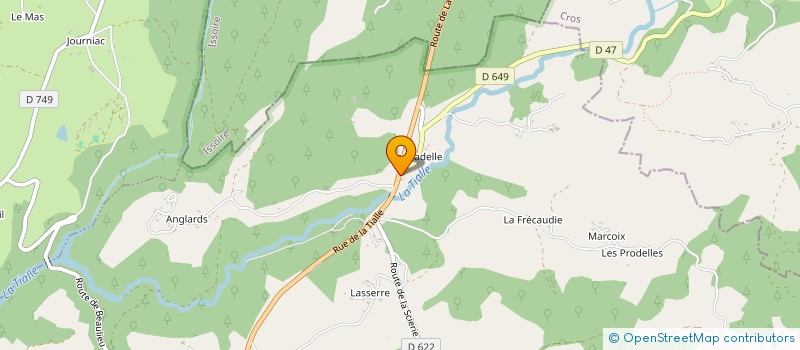 localisation de l'entreprise AQUA LOISIRS AUVERGNE à LANOBRE