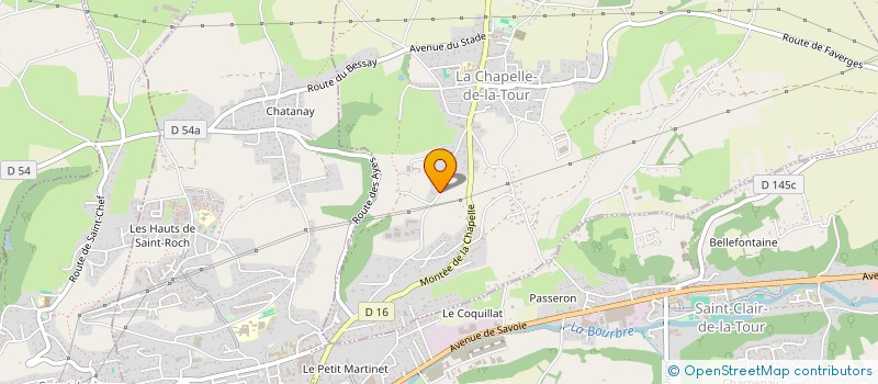 localisation de l'entreprise AQUA MARINE  LA CHAPELLE-DE-LA-TOUR