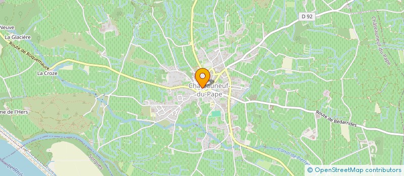 localisation de l'entreprise AQUA MUNDUS  CHATEAUNEUF-DU-PAPE