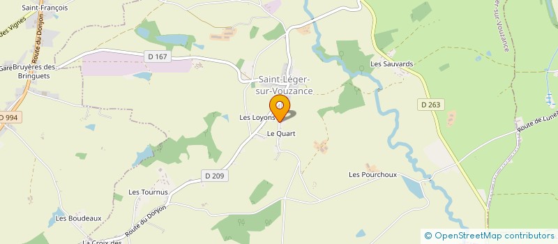 localisation de l'entreprise AQUA NATURE  SAINT-LEGER-SUR-VOUZANCE