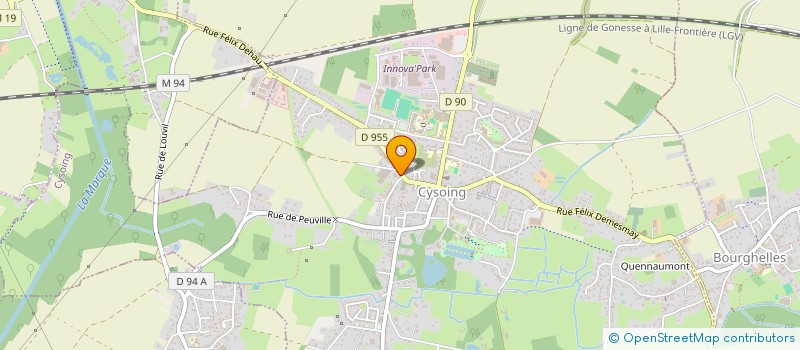 localisation de l'entreprise AQUA NUHA  CYSOING