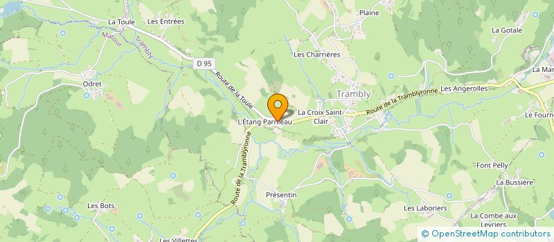 localisation de l'entreprise AQUA - OSMOSE  TRAMBLY