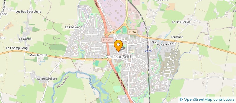 localisation de l'entreprise AQUA OUEST  VERN-SUR-SEICHE