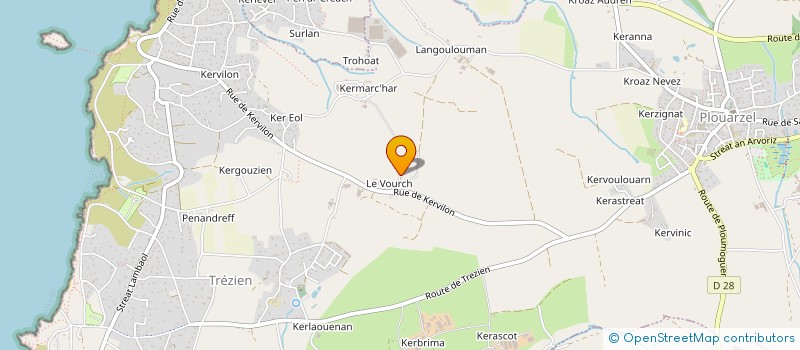 localisation de l'entreprise AQUA OUEST PARK  PLOUARZEL