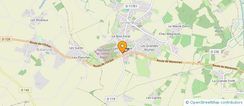 localisation de l'entreprise AQUA PENSEZ-VOUS ? 17 à CORME-ROYAL