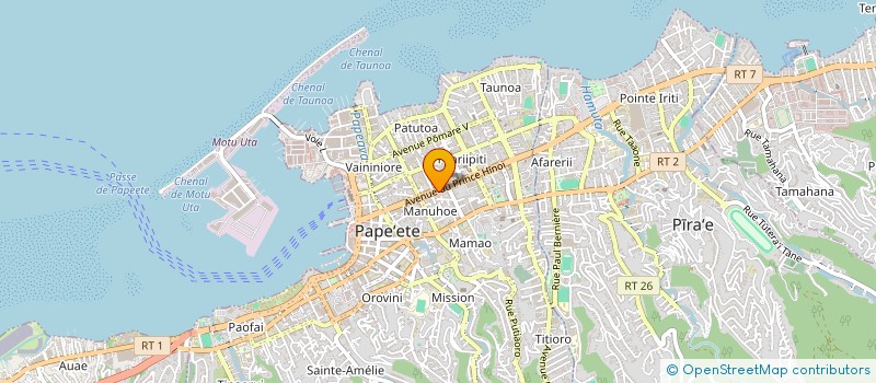 localisation de l'entreprise AQUA POLYNESIE à PAPEETE