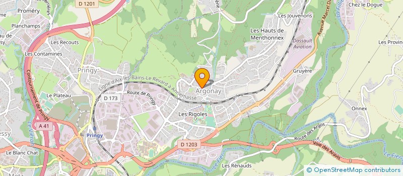 localisation de l'entreprise AQUA PREMIUM à EPAGNY METZ-TESSY