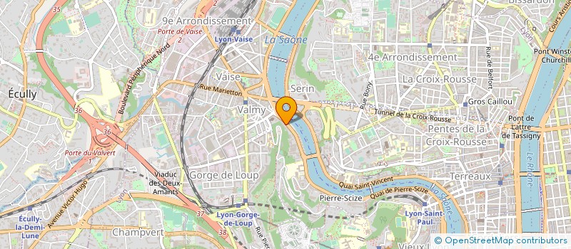 localisation de l'entreprise AQUA PRESSING à LYON
