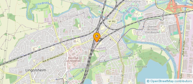 localisation de l'entreprise AQUA PROJET à STRASBOURG
