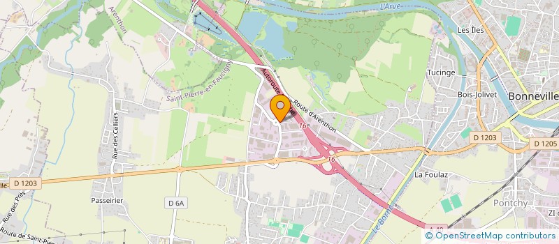 localisation de l'entreprise AQUA PUSAYE-FORTERRE  SAINT-PIERRE-EN-FAUCIGNY