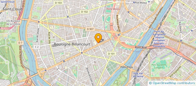 localisation de l'entreprise AQUA RELAX à BOULOGNE-BILLANCOURT