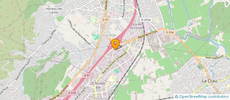 localisation de l'entreprise AQUA REVE  LA FARLEDE