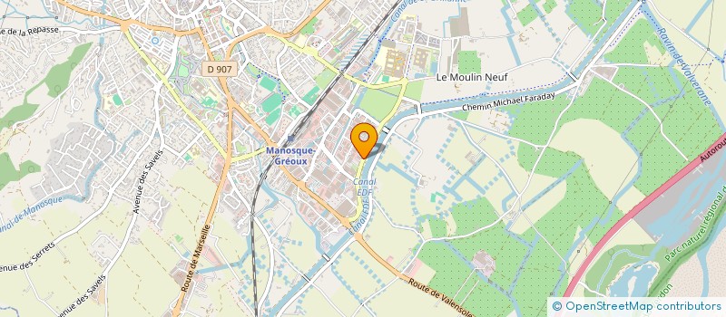 localisation de l'entreprise AQUA REVE à MANOSQUE