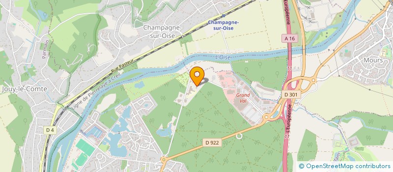 localisation de l'entreprise AQUA-SANTE  ISLE ADAM