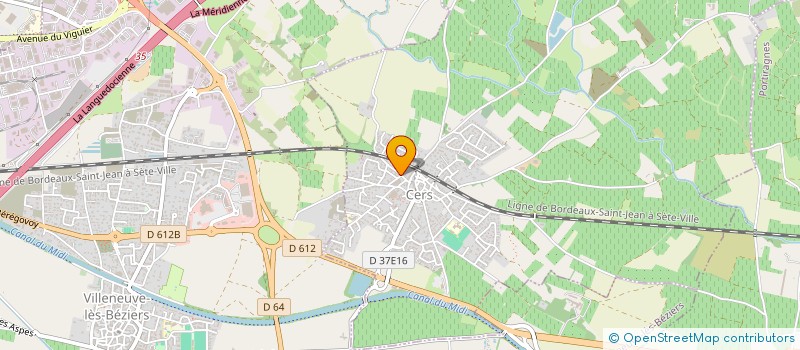 localisation de l'entreprise AQUA SERVICE  VILLENEUVE-LES-BEZIERS