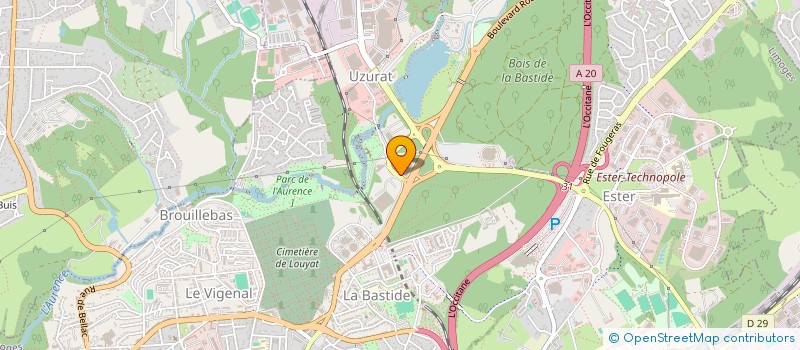 localisation de l'entreprise AQUA SERVICES à LIMOGES