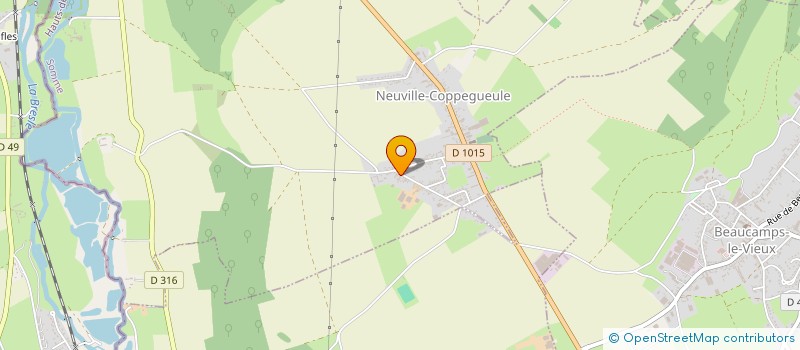 localisation de l'entreprise AQUA SERVICES 80 à NEUVILLE-COPPEGUEULE