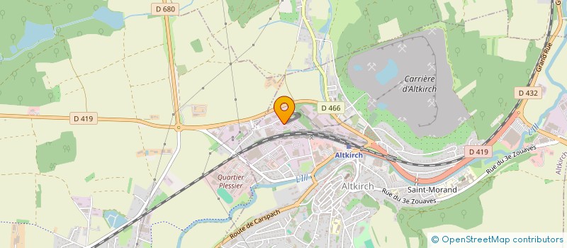 localisation de l'entreprise AQUA SUD DIFFUSION à ALTKIRCH