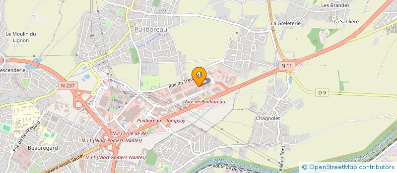 localisation de l'entreprise AQUA SYSTEMES SARL à PUILBOREAU