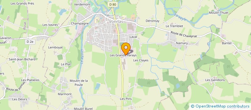 localisation de l'entreprise AQUA'TEC à VONNAS