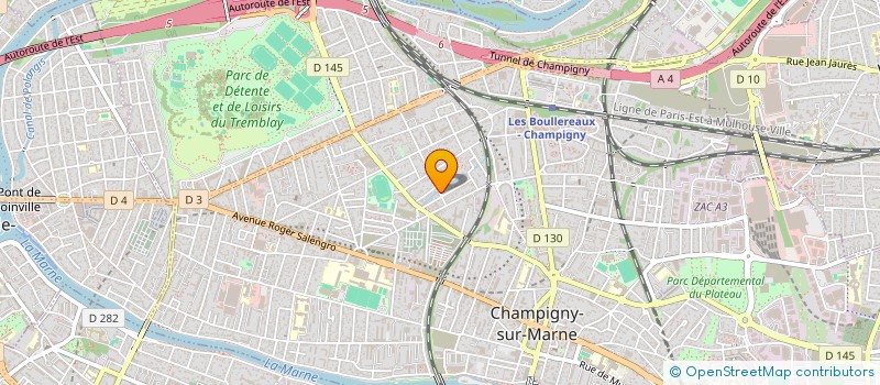 localisation de l'entreprise AQUA-TECH à CHAMPIGNY-SUR-MARNE