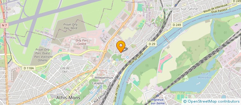 localisation de l'entreprise AQUA TECH & SOLUTIONS  ATHIS-MONS